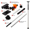 Telescoping Laser Level Pole 15.4ft / 4.7m – Adjustable Extension Rod with 1/4"-20 & 5/8"-11 Thread Mount for Rotary and Line Lasers