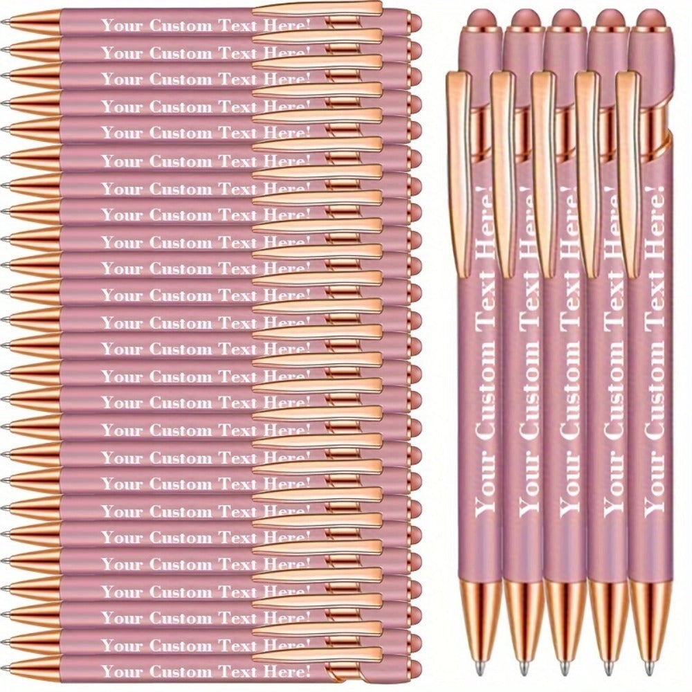 Custom Engraved Luxury Pens Bulk Set with Touch Tip & Grip - Personalized with Logo, Name or Text