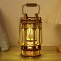 LED Wooden Lantern Model Kit, Rotating Mechanical 3D Wooden Puzzle for Adults & Teens, Glowing Vintage Desk Decor Display