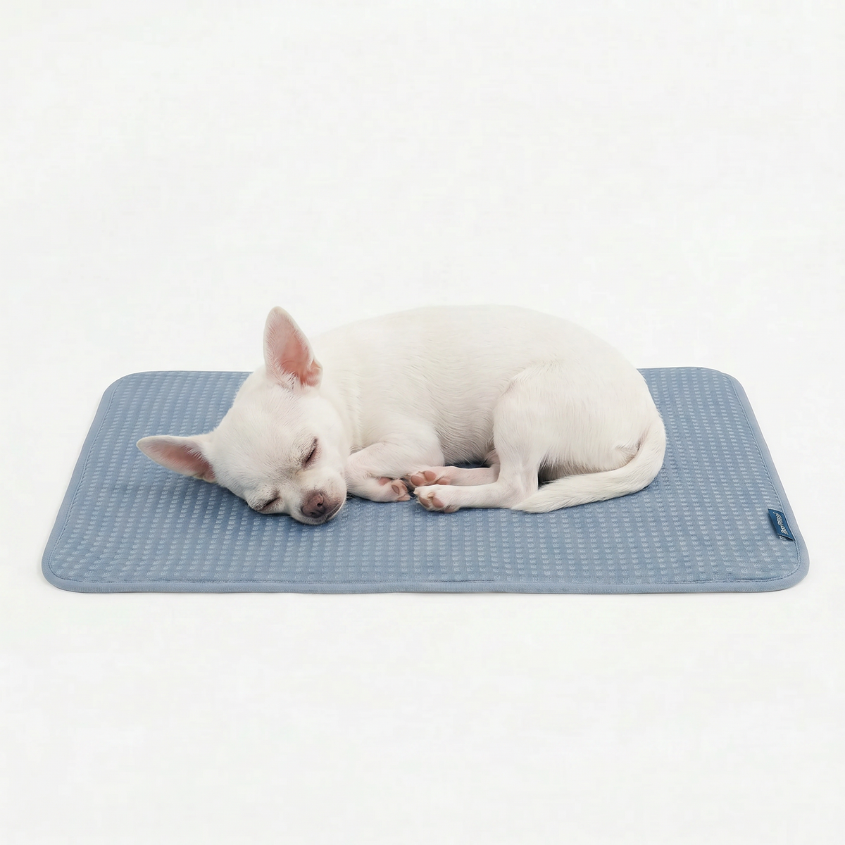 Breathable Cooling Dog Mat Waffle Ash Blue / S