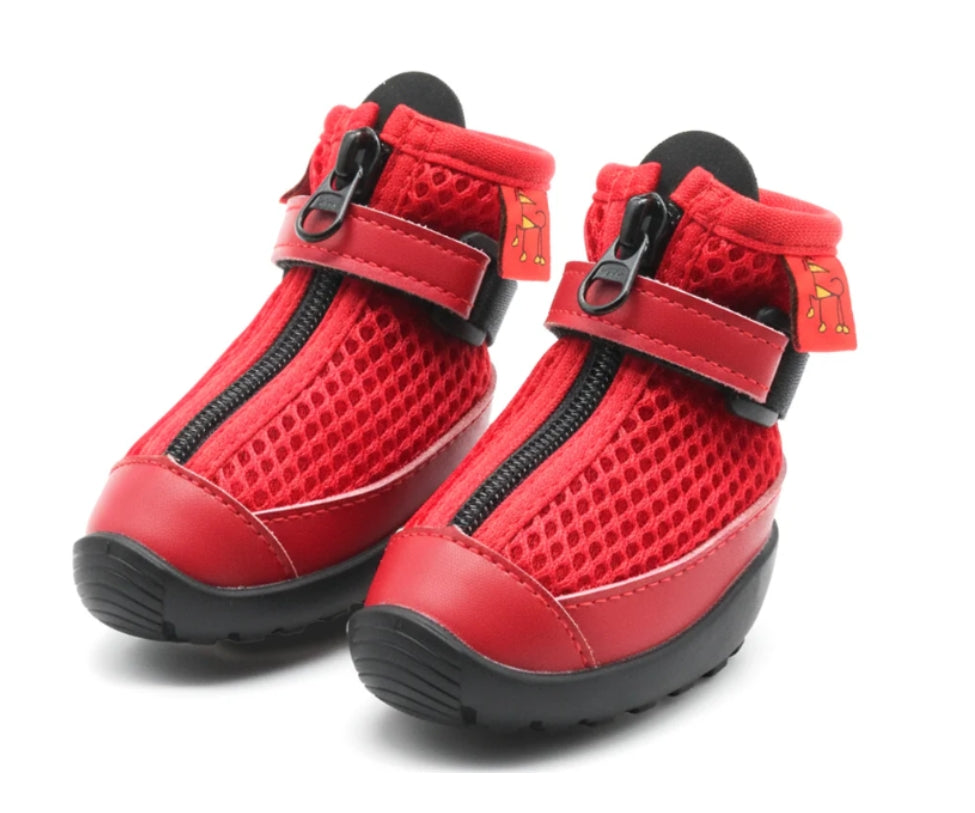 Greyhound and Whippet Dog Boots, Large - Red