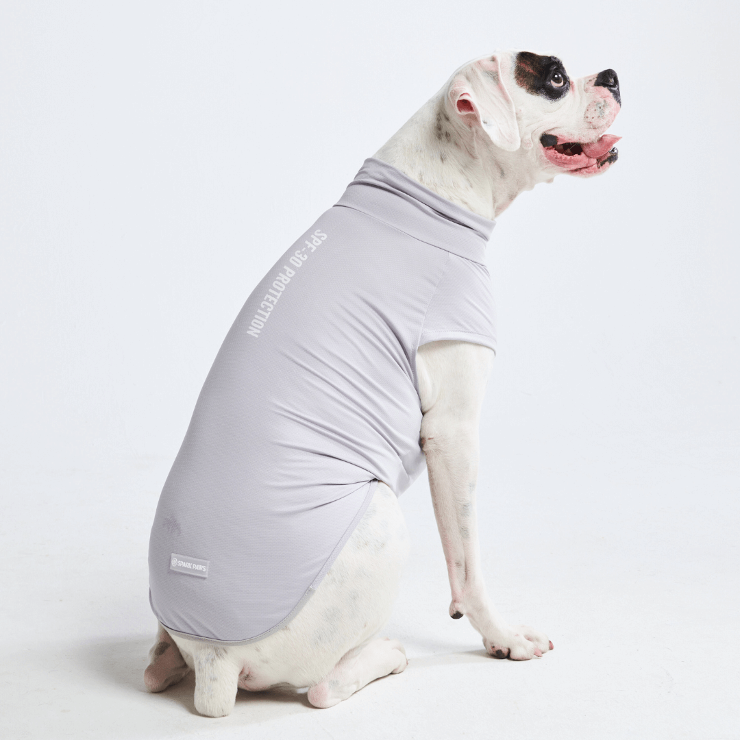 UPF 30 Dog Sun Shirt, Grey Shirt / S