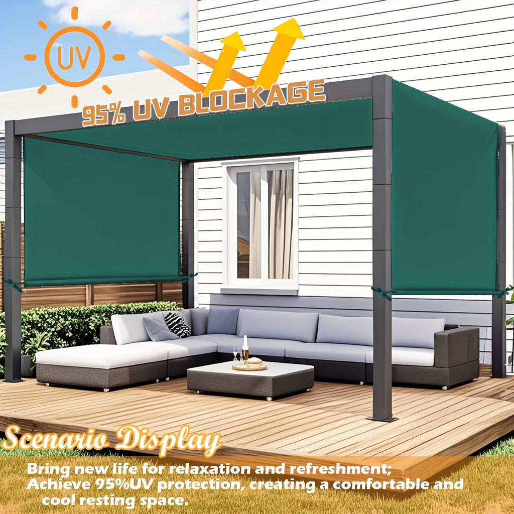 Pergola Canopy Replacement Retractable UV Block | Patio Shade Cover