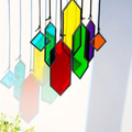 Glass Rainbow Suncatcher Hanging Ornament – Crystal Prism Window Sun Catcher for Garden, Patio & Home Decor