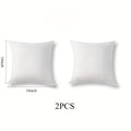 White Pillow Insert Sets in 16- or 18-Inch Square and 12 x 20-Inch Lumbar Sizes, Two- or Four-Pack Options