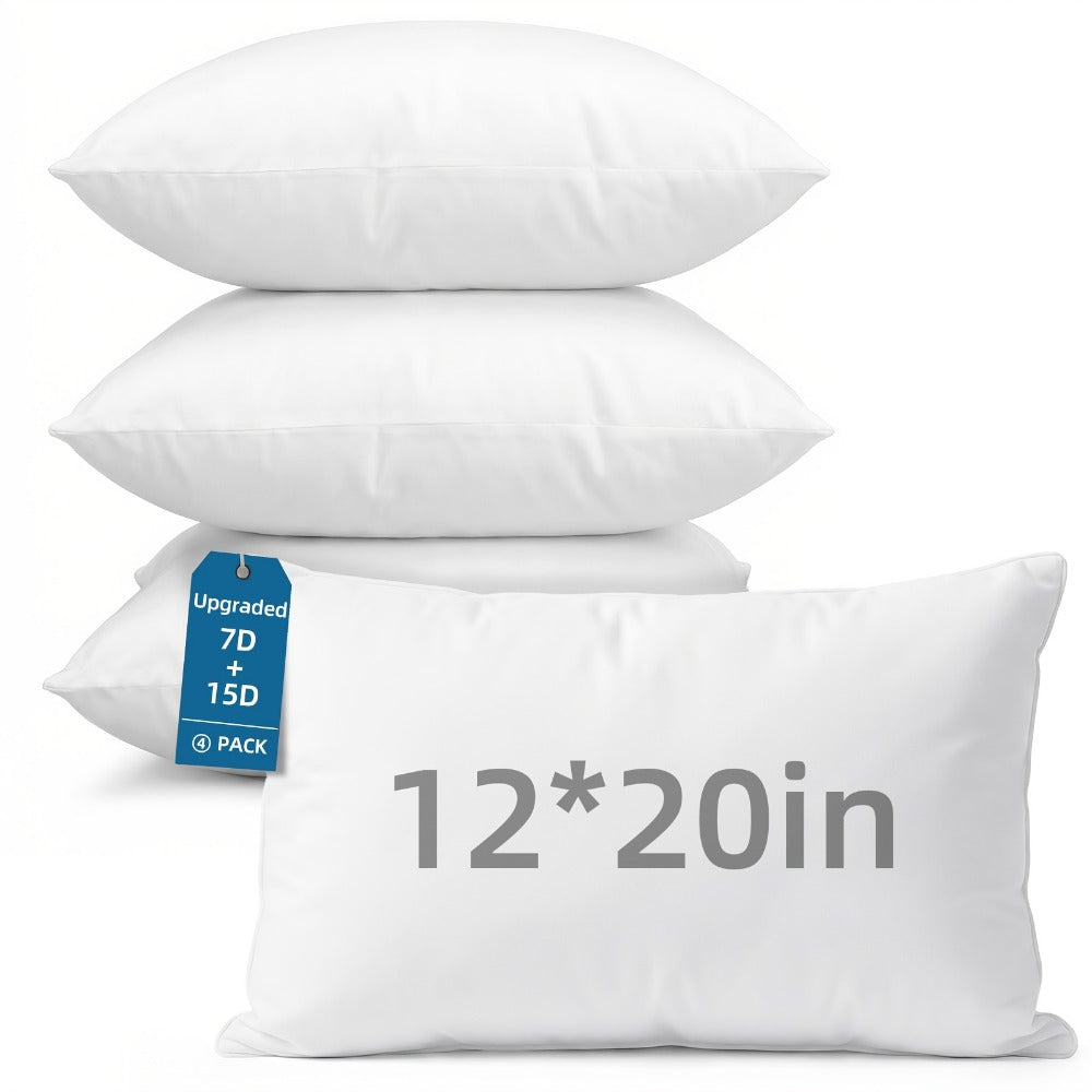 4-Pack Throw Pillows with Waterproof Protection for Living Room detail image - detail view 3