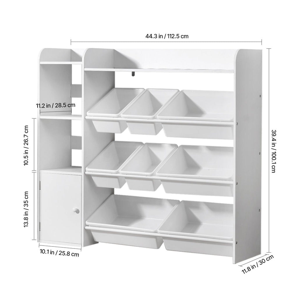 4-Tier Kids Storage Organizer with Open Shelves for Kids' Room detail image - detail view 4