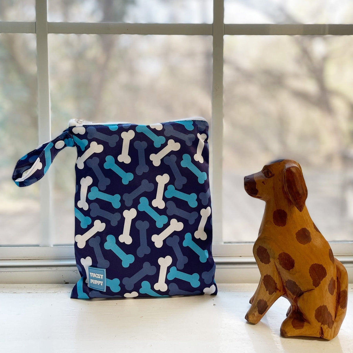 Dog Waste Bag Carrying Pouch Blue - EXTRA LARGE