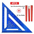 Aluminum Triangle Square Ruler 12 Inch Woodworking Angle Measuring Marking Tool for Entryways, Bedrooms and Living Spaces