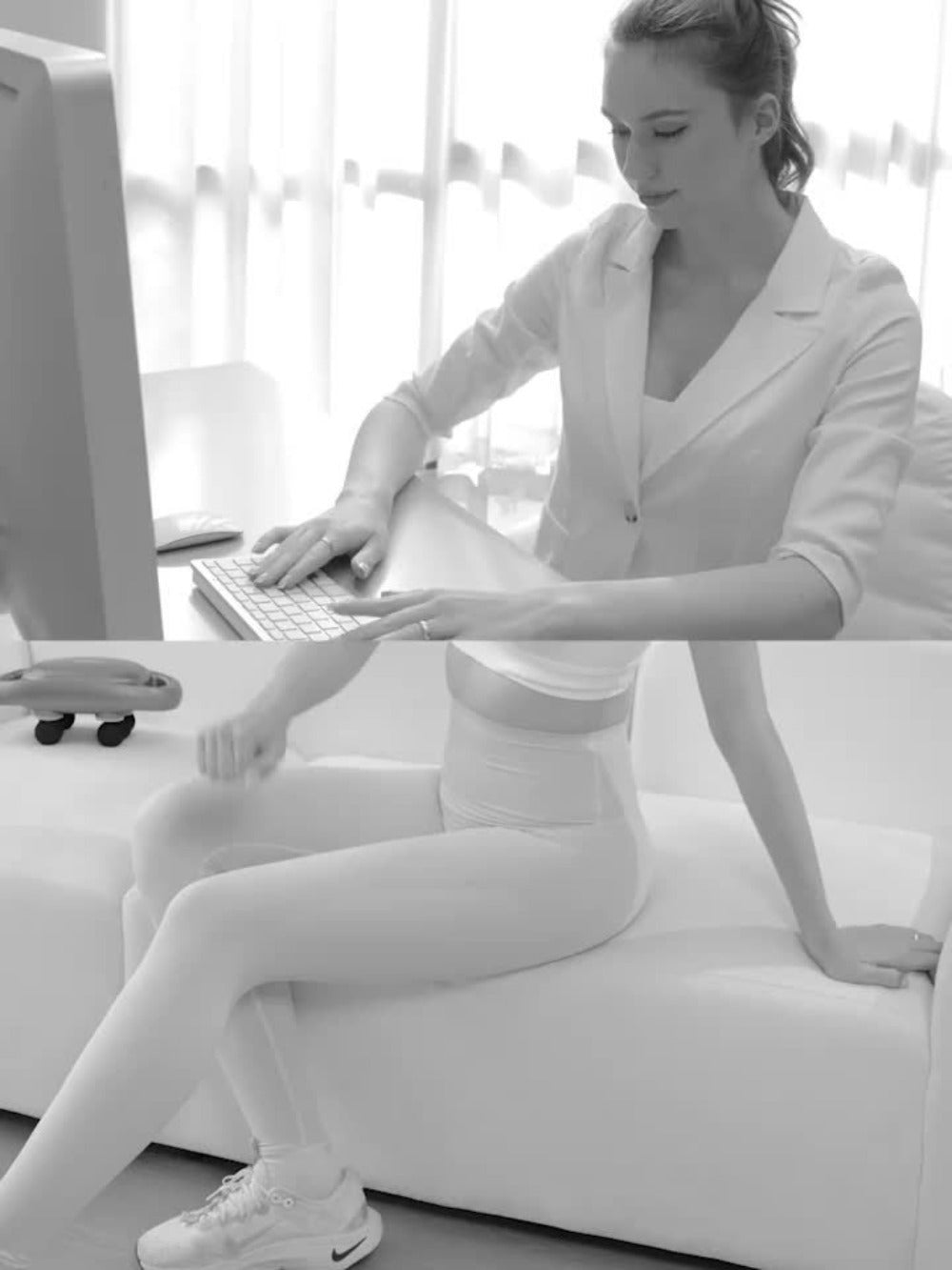 Fascia Gun Multi-Head Deep Tissue Massager, 9 High-Frequency Modes for Leg, Waist, Back & Hip