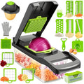 Vegetable Chopper 18-in-1 Upgraded Mandoline Slicer – Professional Onion Chopper Food Dicer Cutter with Container