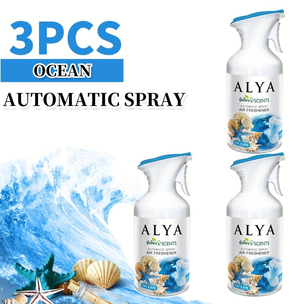 Aromatherapy Air Freshener Spray 8.45oz, 6 Scents: Lavender, Magnolia, Mixed Berries, Ocean, Cool Linen & Vanilla