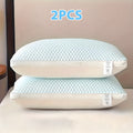 Cooling Bed Pillows 2-Pack – Neck Support for Side, Back & Stomach Sleepers | Machine Washable | Soft Polyester Fill | Perfect for Bed
