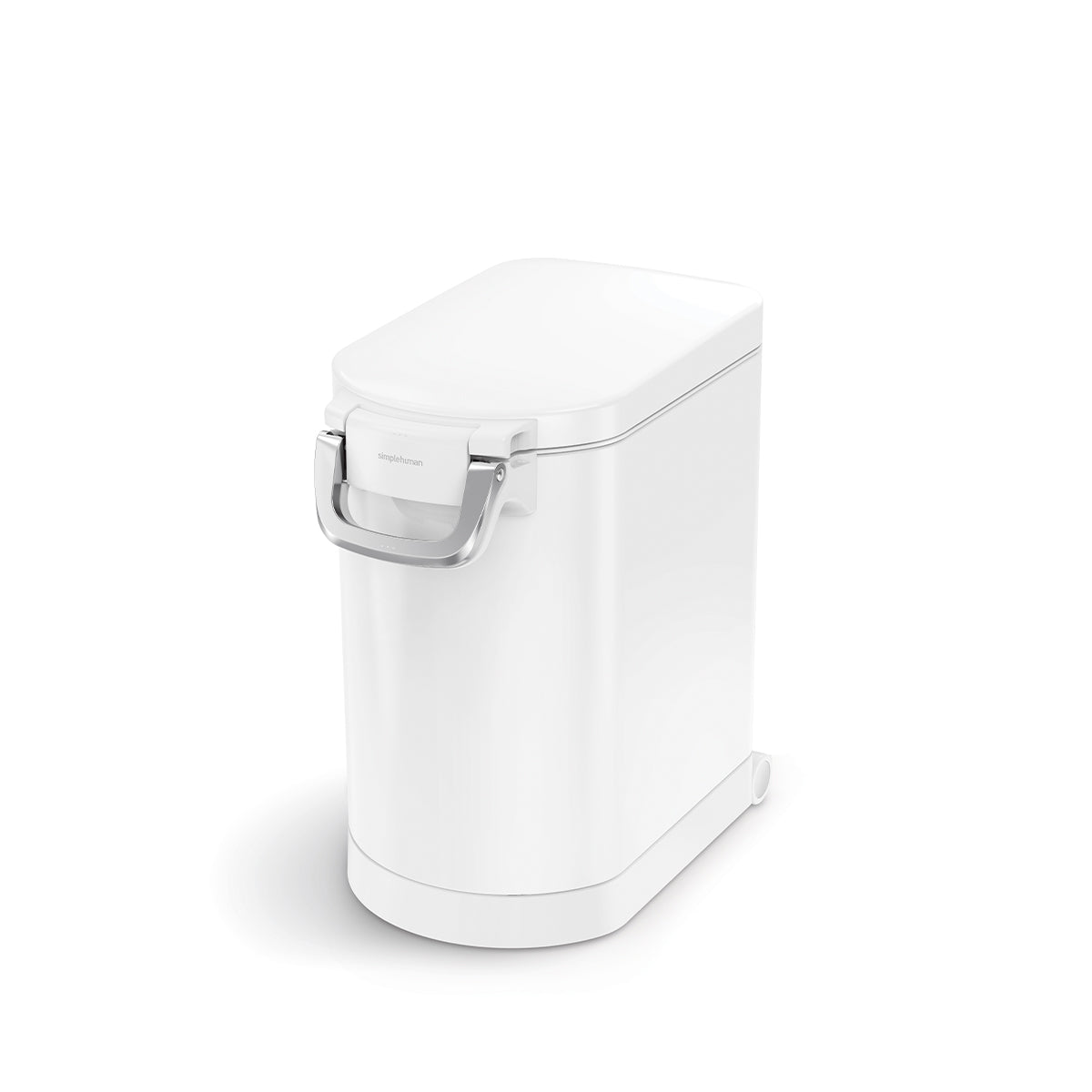 Medium Airtight Pet Food Storage Bin, Medium / White