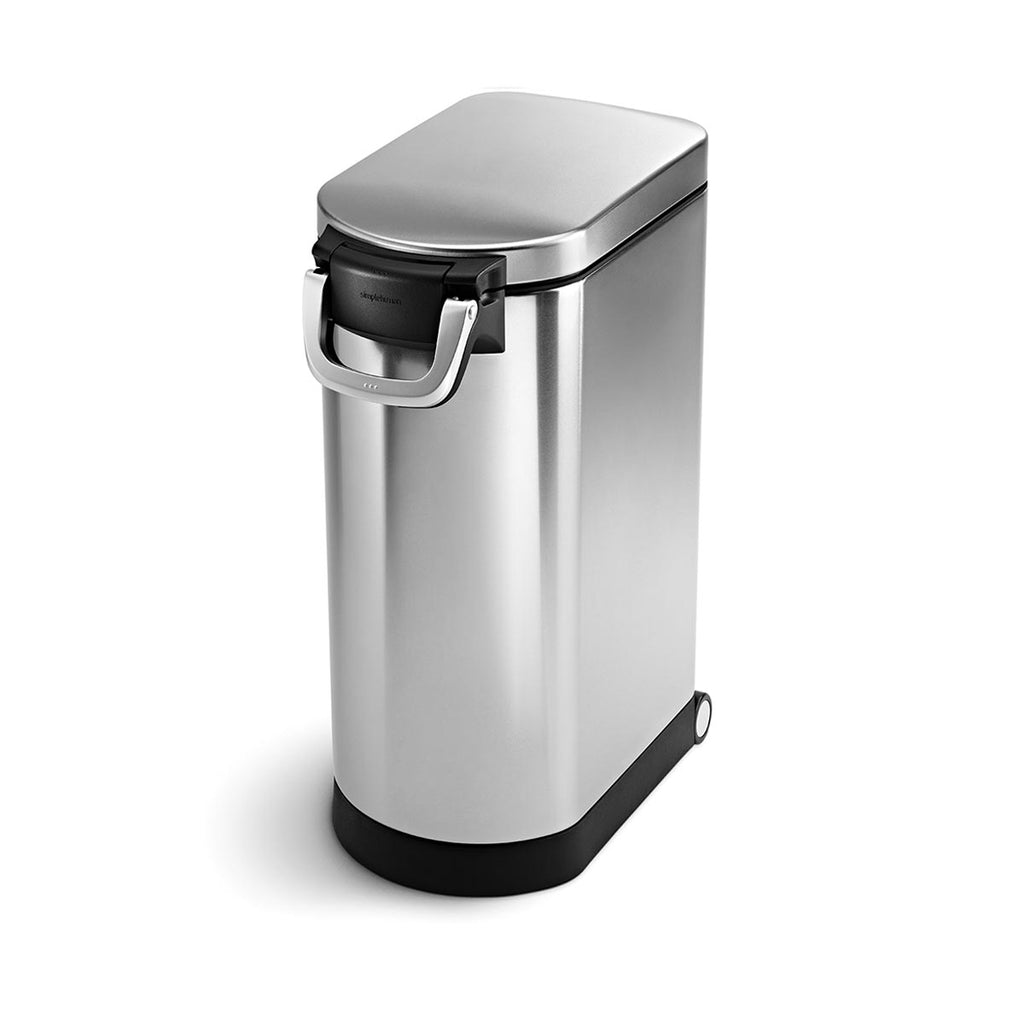 Extra Large Airtight Pet Food Storage Bin, X-Large / Brushed
