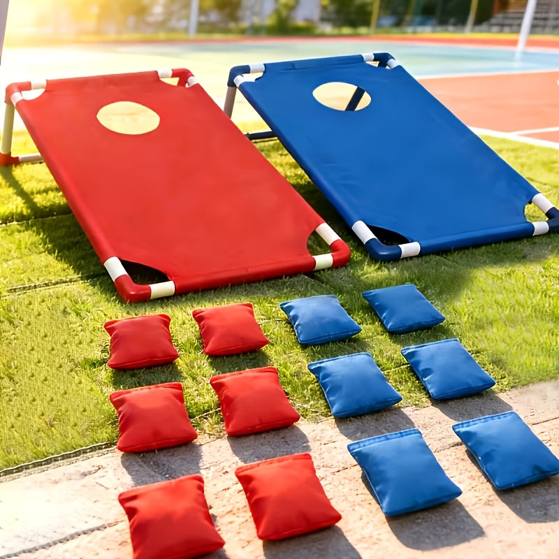 Cornhole Bean Bag Set 6pcs with Carry Bag & Gift Box – Dual Color Sandbags for Cornhole Board Game, Outdoor Party, Backyard