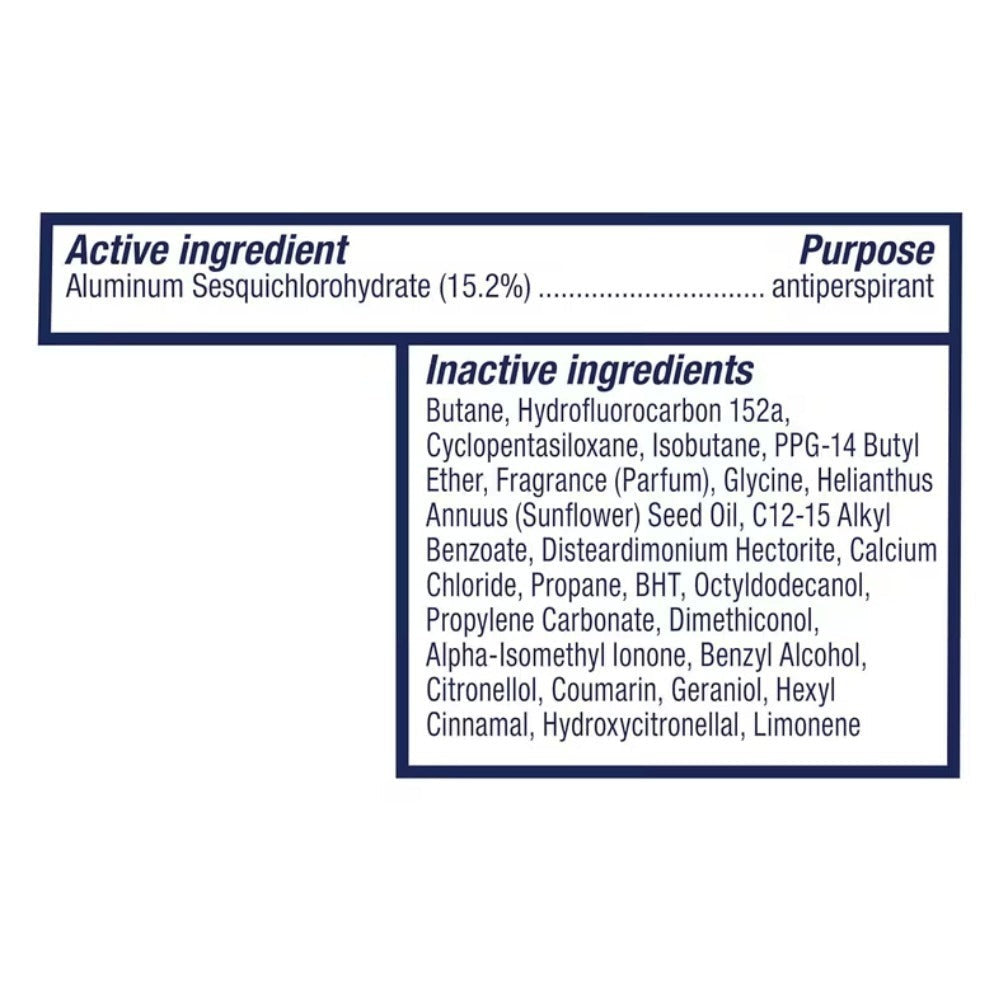Dove Original Deodorant Body Spray 5 fl oz - Pack of 6, Odor Protection, Alcohol-Free Antiperspirant Spray for Women