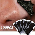 Charcoal Nose Strips 100pcs, Deep Pore Cleansing Blackhead Remover Strips for Nose for Entryways, Bedrooms and Living Spaces