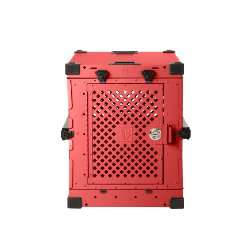 Collapsible Hard-Sided Dog Crate, 24" / Red