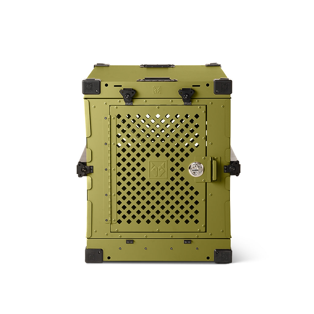 Collapsible Hard-Sided Dog Crate, 24" / OD Green