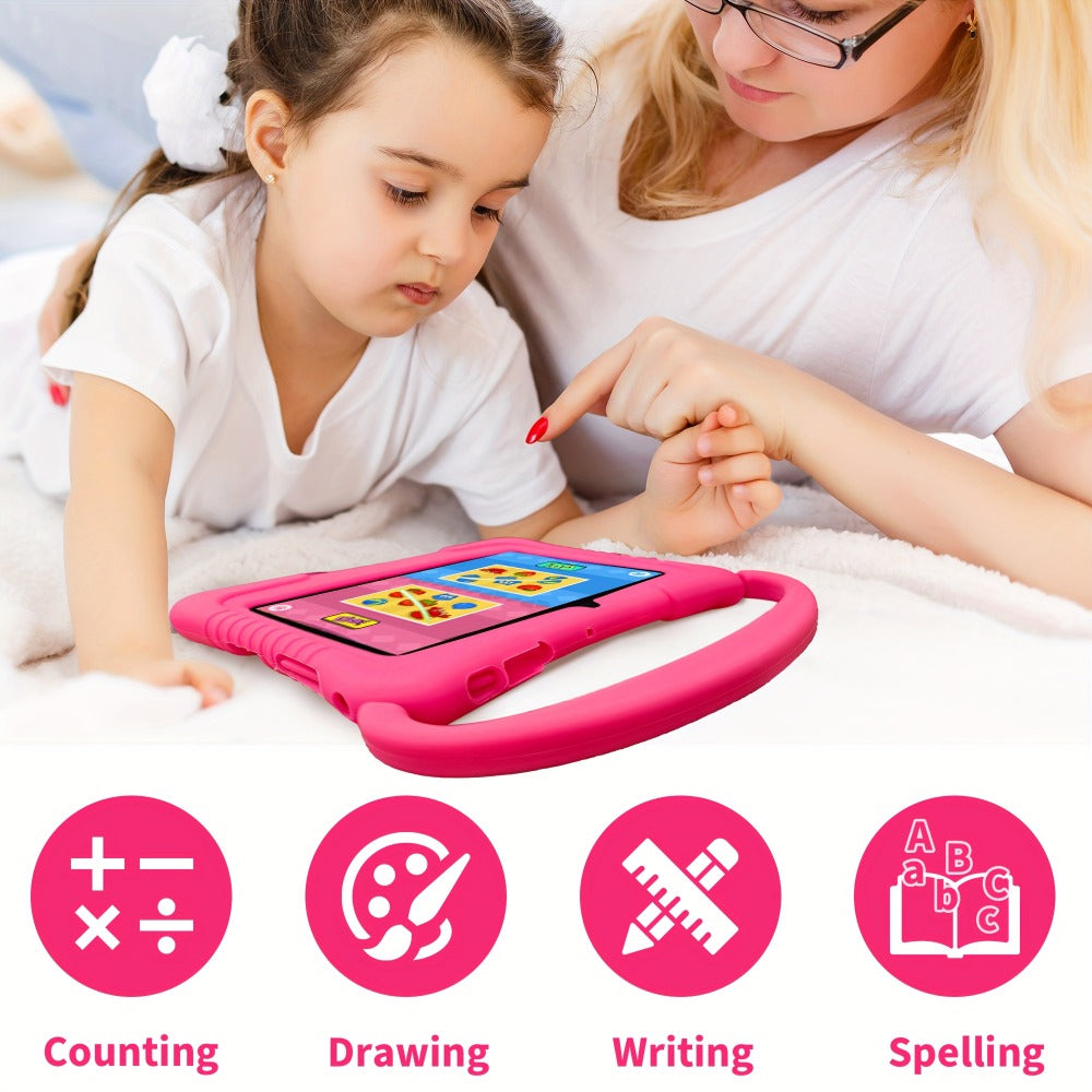 Veidoo Kids Tablet 7 Inch Eye Protection Screen 2GB RAM 32GB ROM Android WiFi Dual Camera Parental Control Educational Games Drop-Proof