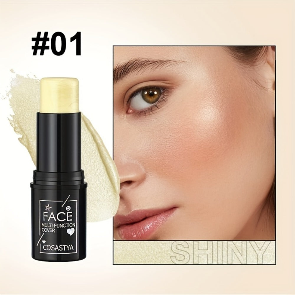 3-in-1 Makeup Stick Set 6pcs – Waterproof Blush Eye Shadow & Highlighter Stick, Long-Lasting Moisturizing Cream Formula