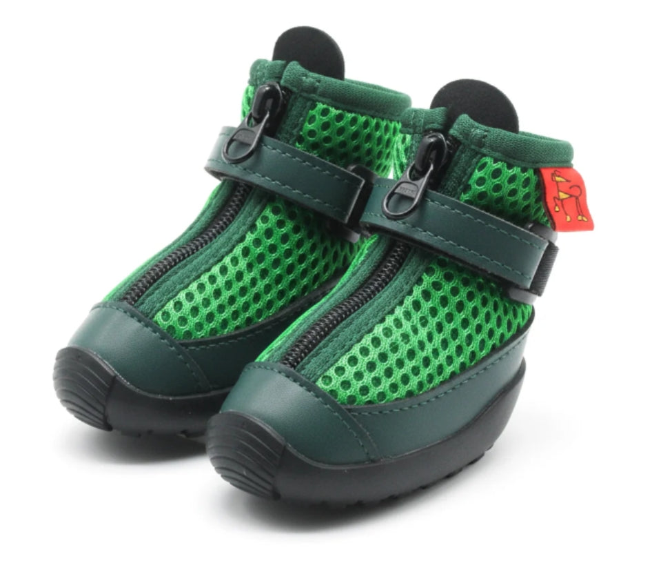 Greyhound and Whippet Dog Boots, Large - Green