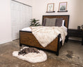 Orthopedic Dog Bed and Waterproof Blanket Bundle, Medium Bed - 40" x 25" & Original Blanket - 60" x 50"