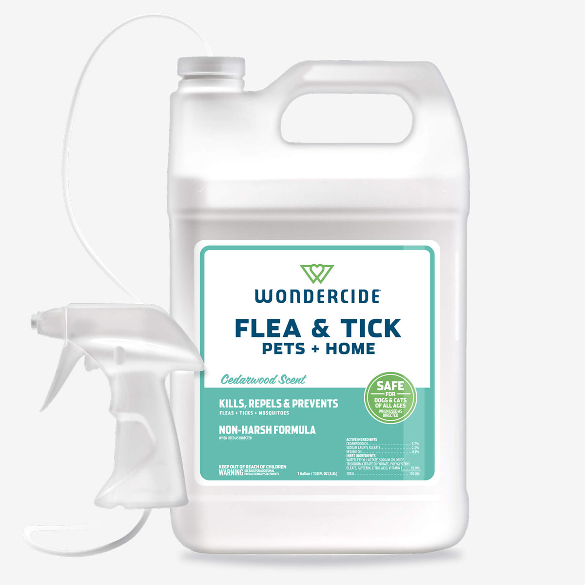 Flea and Tick Spray for Pets and Home, Cedarwood / 128oz Gallon