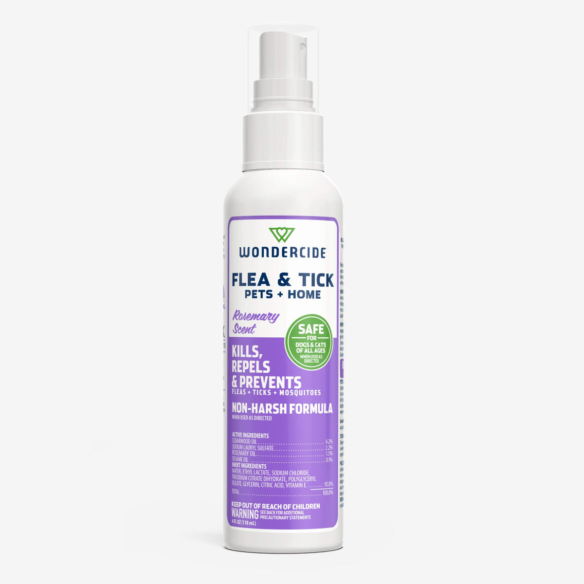 Flea and Tick Spray for Pets and Home, Rosemary / 4oz