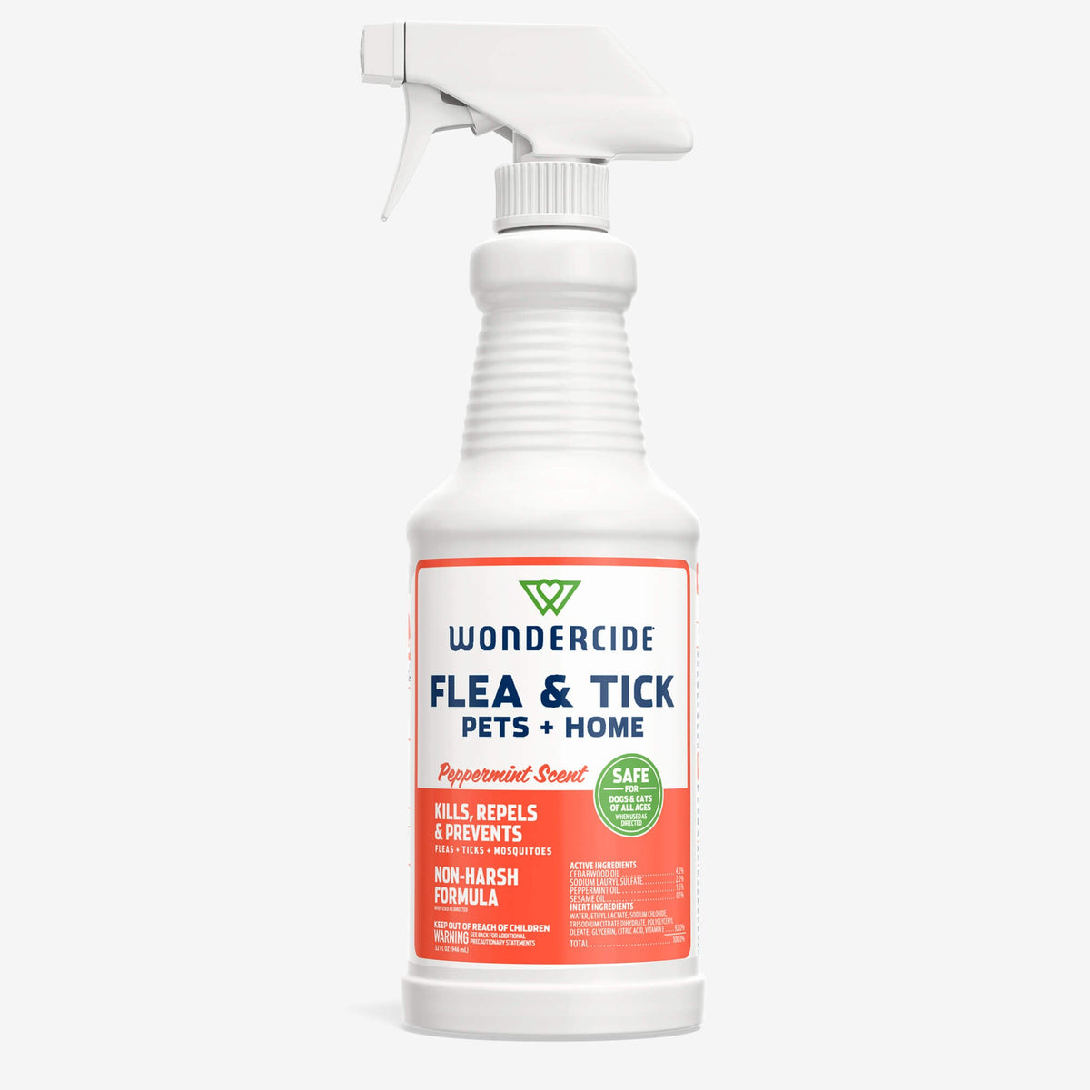 Flea and Tick Spray for Pets and Home, Peppermint / 32oz
