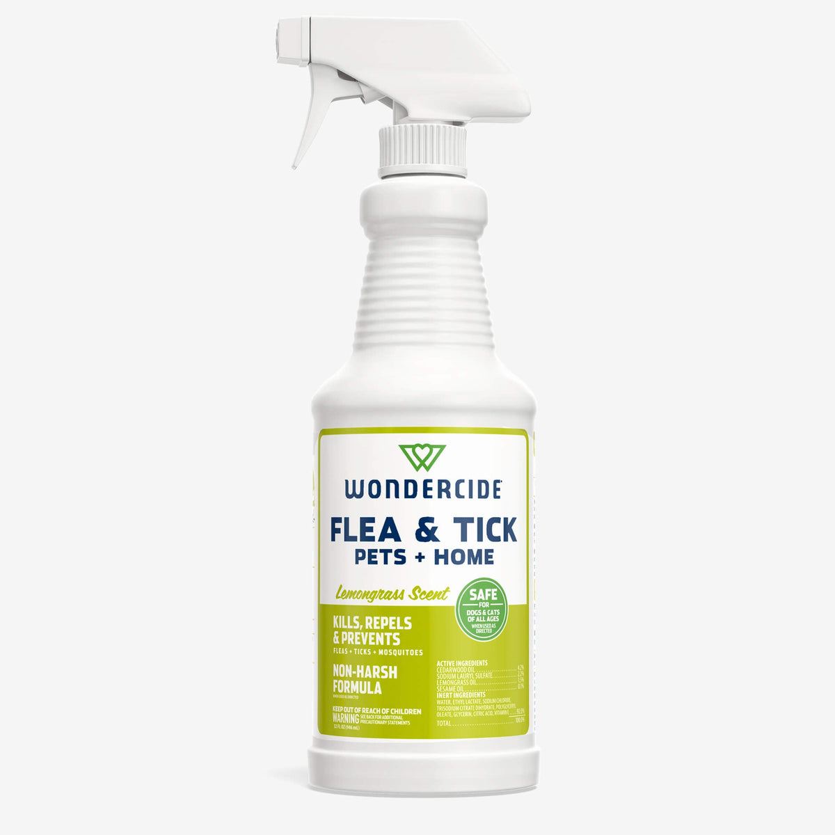 Flea and Tick Spray for Pets and Home, Lemongrass / 32oz