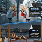 One Way Window Film Static Cling No Glue UV Blocking Heat Control Reflective Mirror Film for Home Office Bathroom