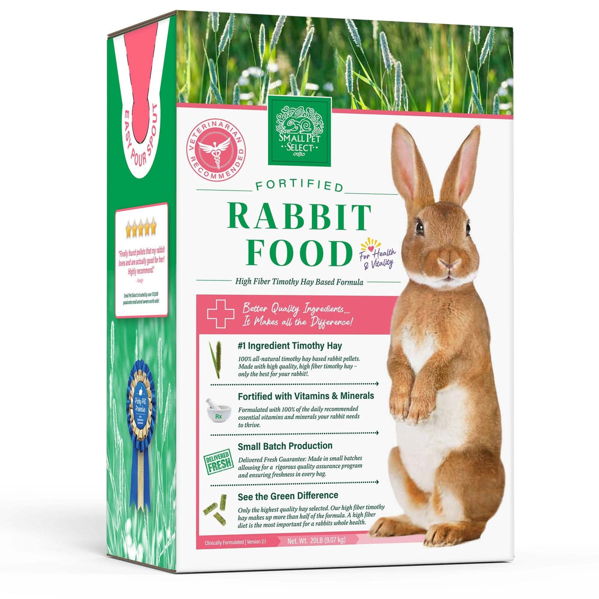 Timothy Hay Rabbit Food Pellets, 20lb