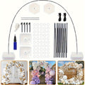 Balloon Arch Kit with Base Stand – Adjustable Floor Arch Stand, Water Fillable Base, Pump & Clips Included