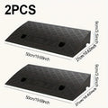 Curb Ramps 2-Pack Portable Heavy Duty Plastic Threshold Ramp Set for Low Clearance Cars Motorcycles Wheelchair – 19.68"L x 10.6"W