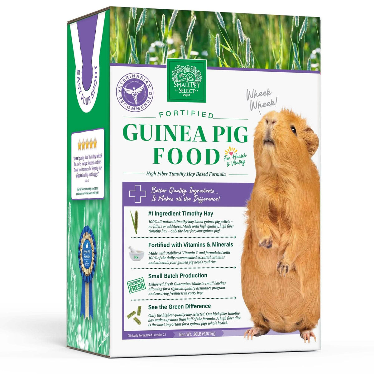Timothy Hay Guinea Pig Food Pellets, 20lb