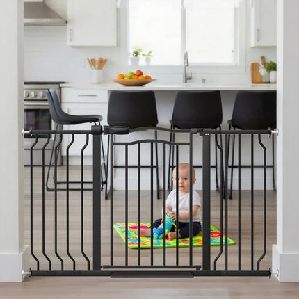 Walk-Through Pet Safety Gate 31“ Tall / 29.5"-53.1" / Black
