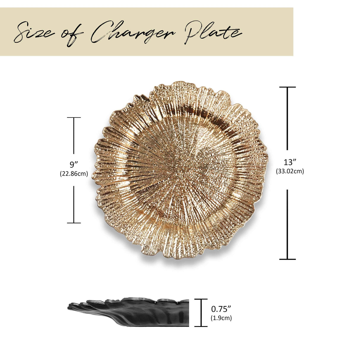 Charger Plates 13 Inch Set of 24 for Entryways, Bedrooms and Living Spaces, with the Listed Configuration