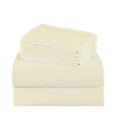 Bed Sheet Set 100 GSM Microfiber in 4- or 6-Piece Configuration with Four Sizes and Twelve Solid Colors