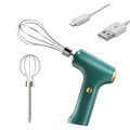 Electric Hand Mixer Cordless USB Rechargeable, 304 Stainless Steel Whisk 3-Speed Settings for Home Cooking, Dining and Outdoor Meals