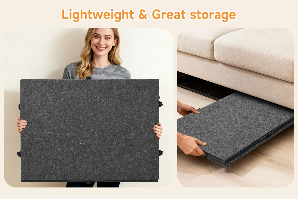 Roll-Up Puzzle Mat Board Extra Large – Foldaway Felt Mat for 1000 & 1500 Piece Jigsaw Puzzles, 6 Sorting Drawers