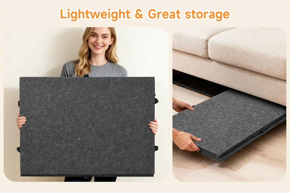 Roll-Up Puzzle Mat Board Extra Large – Foldaway Felt Mat for 1000 & 1500 Piece Jigsaw Puzzles, 6 Sorting Drawers