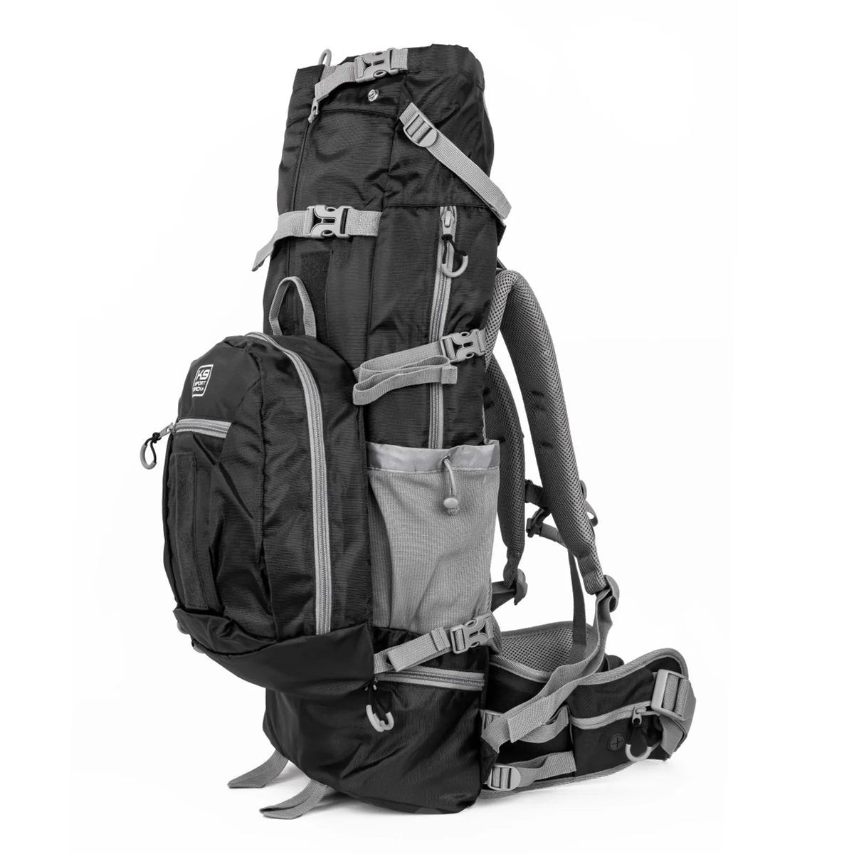 Kolossus | Big Dog Carrier & Backpacking Pack Large (20"-22" from collar to tail) / Black variant