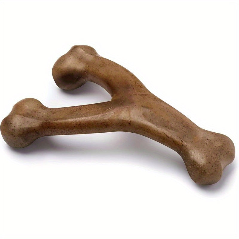 Dog Chew Toy Bacon Flavor Teeth Cleaning Bone – Durable Interactive Chew Stick for Aggressive Chewers, Dental Cleaning Toy for Dogs & Cats