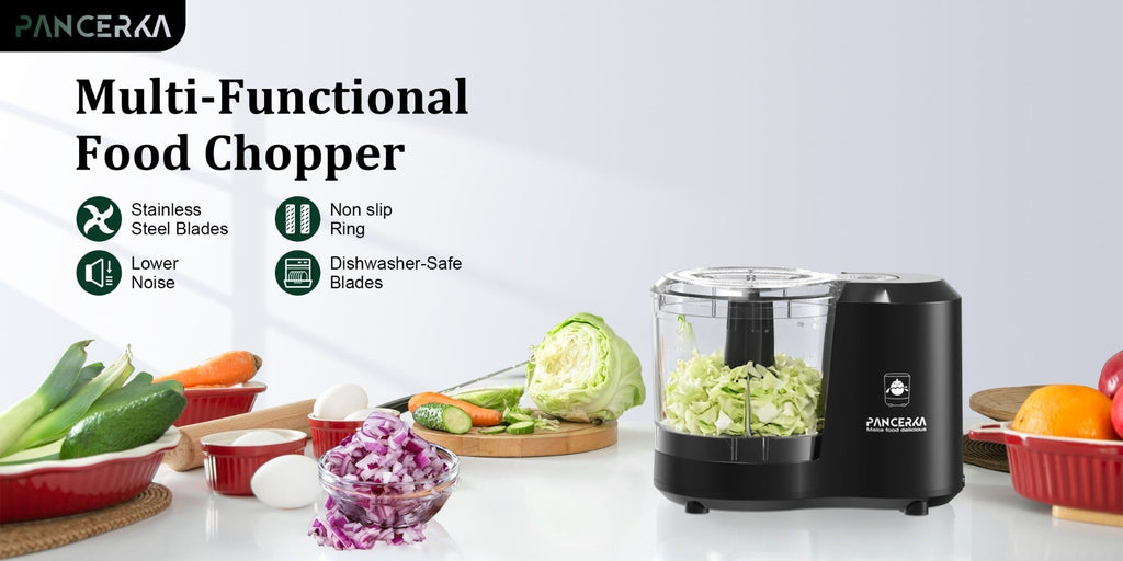 Electric Vegetable Chopper Food Processor - Mini Electric Food Chopper Blender for Kitchen, Baby Food Maker