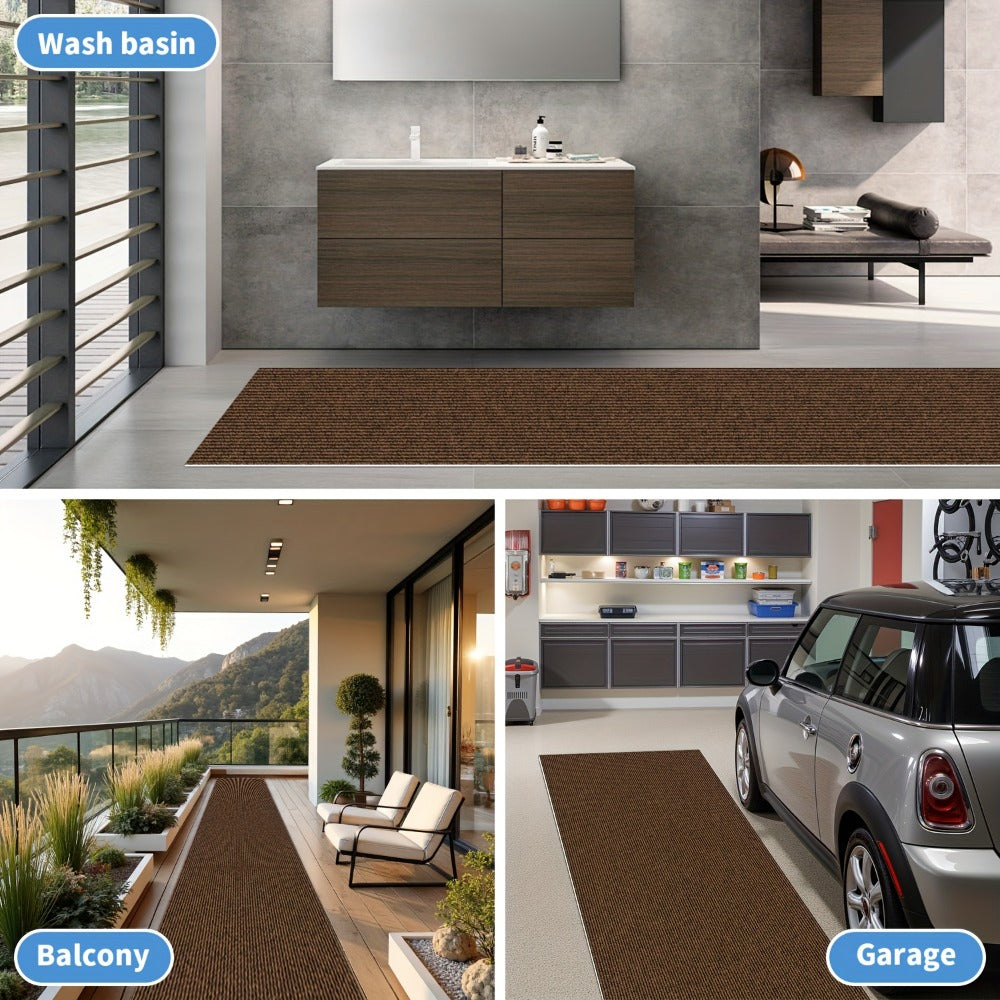 Non-Slip Runner Rug for Hallway Kitchen Stairs – Thick 4mm Long Roll Rug 23.22" Wide, Machine Washable, Multiple Sizes & Colors