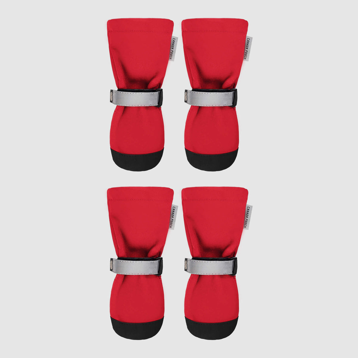 Soft Protective Dog Boots, Red / 1