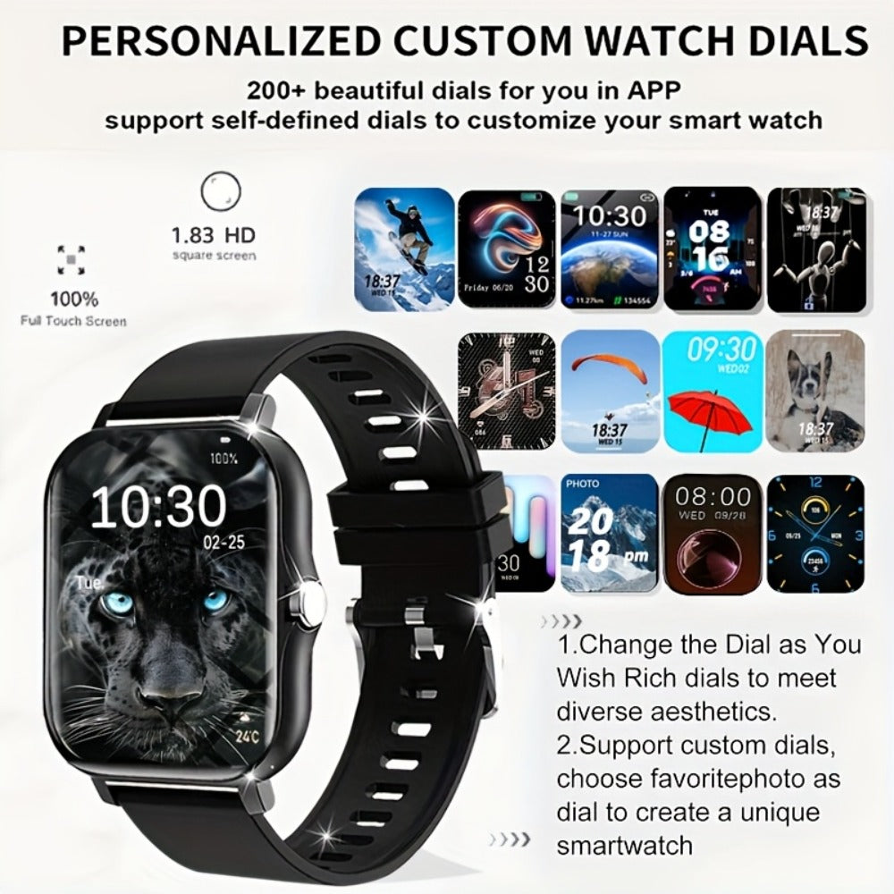 Smartwatch 1.83 Inch with Navigation, Calling, Multi-Sport Modes and Dual TPU Straps for Outdoors