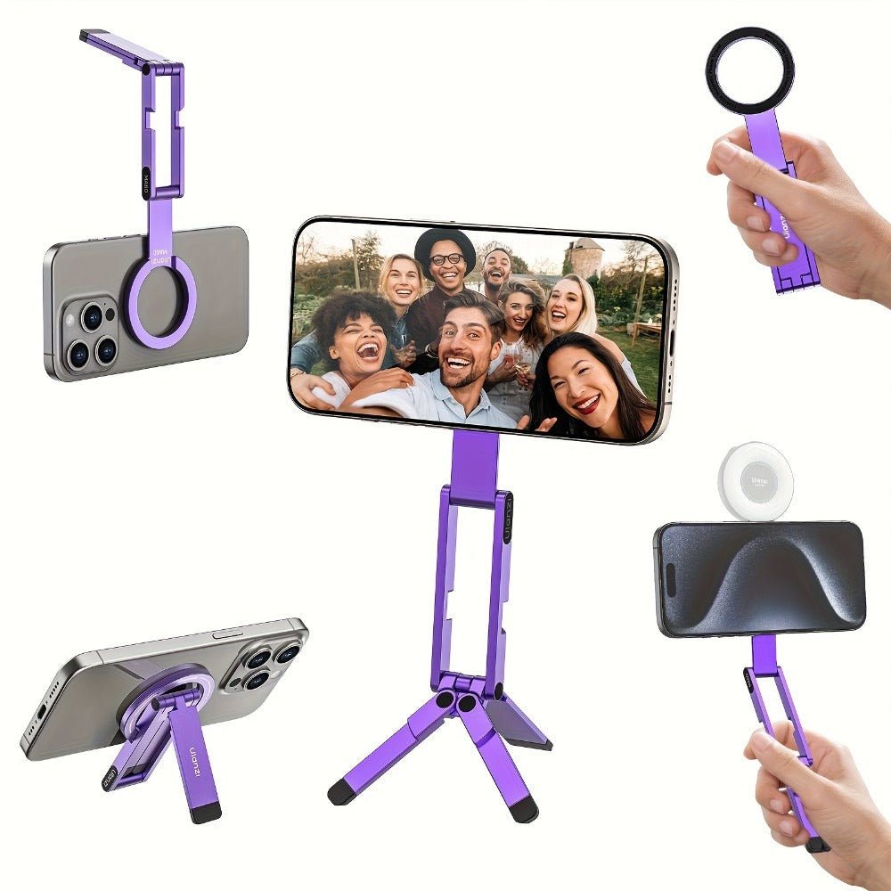 MA60 Ultra-Slim Magnetic Phone Stand and Tripod with Folding 8.43-Inch Body in Six Color Options